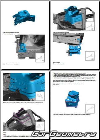 ������� ������ Zeekr 001 2021-2028 Body Repair Manual