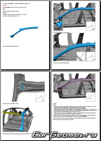 ������� ������ Zeekr 001 2021-2028 Body Repair Manual
