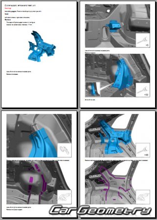 ������� ������ Zeekr 001 2021-2028 Body Repair Manual