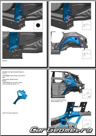 ������� ������ Zeekr 001 2021-2028 Body Repair Manual