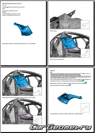 ������� ������ Zeekr 001 2021-2028 Body Repair Manual