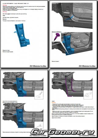 �������� ������� Zeekr X 2023-2028 Body Repair Manual