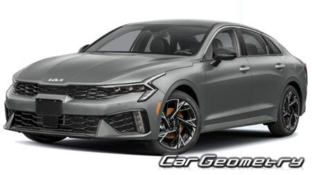 Кузовные размеры Kia K5 (DL3) с 2025, Размеры кузова Киа К5 Кузовные размеры Kia K5 (DL3) с 2025, Размеры кузова Киа К5