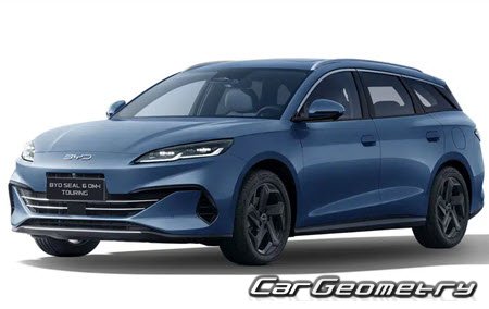 Кузовные размеры BYD Seal 6 Touring DM-i 2025-2030, Размеры кузова БИД Сеал 6 Вагон ДМи Кузовные размеры BYD Seal 6 Touring DM-i 2025-2030, Размеры кузова БИД Сеал 6 Вагон ДМи