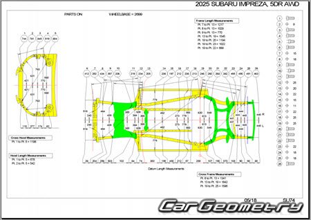 �������� ������� Subaru Impreza (GU) 2023-2028 BodyShop Manual
