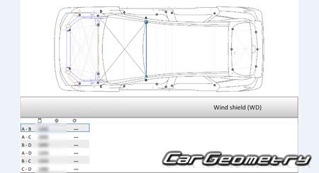 ������� ������ Chery Jetour Dashing 2022-2028 Body dimensions
