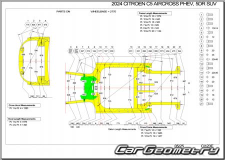 Citroen C5 Aircross PHEV 2020-2025 Body dimensions