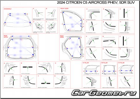 Citroen C5 Aircross PHEV 2020-2025 Body dimensions