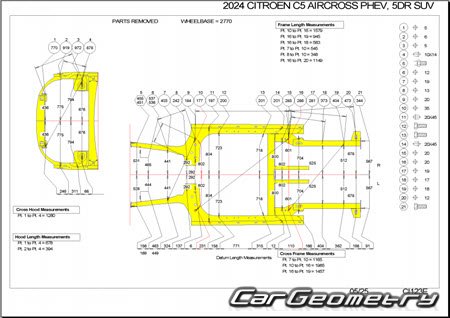 Citroen C5 Aircross PHEV 2020-2025 Body dimensions