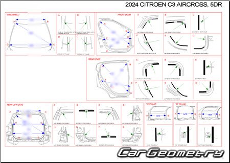 Citroen C3 Aircross 2024-2029 Body dimensions