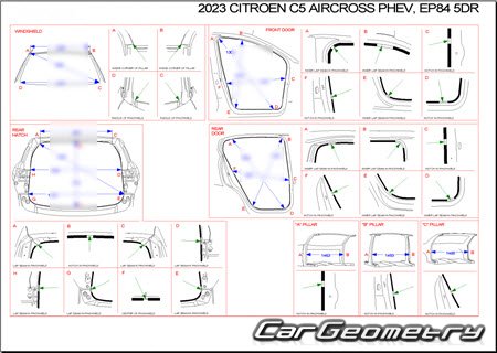 Citroen C5 Aircross PHEV 2020-2025 Body dimensions