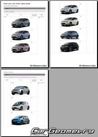 �������� ������� BYD Dolphin 2022-2029 Body Repair Manual