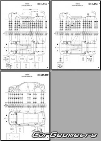 Citroen C5 X Hybrid (E43) 2022�2028 Body dimensions