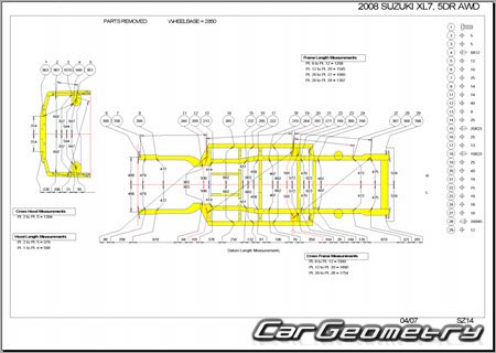 ������� ������ Suzuki XL7 2006-2009 Body Repair Manual