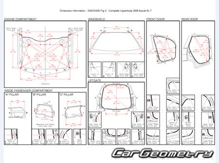 ������� ������ Suzuki XL7 2006-2009 Body Repair Manual