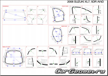 ������� ������ Suzuki XL7 2006-2009 Body Repair Manual