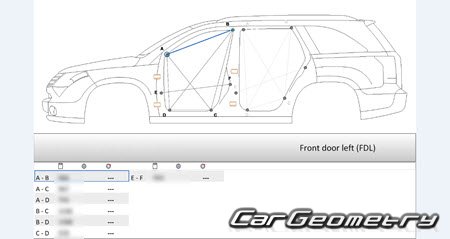 ������� ������ Suzuki XL7 2006-2009 Body Repair Manual