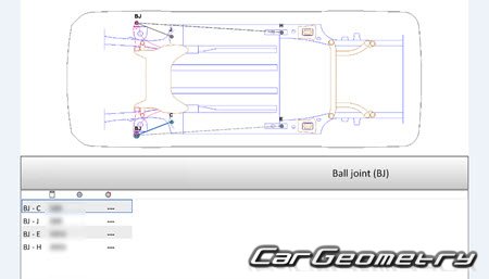 ������� ������ Geely Atlas (FX11) 2022-2025 Body dimensions