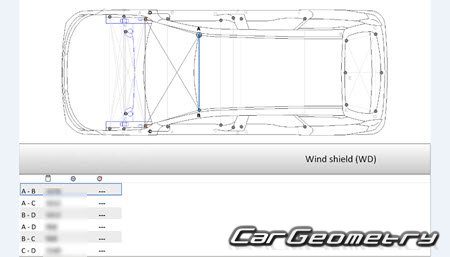 ������� ������ Geely Atlas (FX11) 2022-2025 Body dimensions