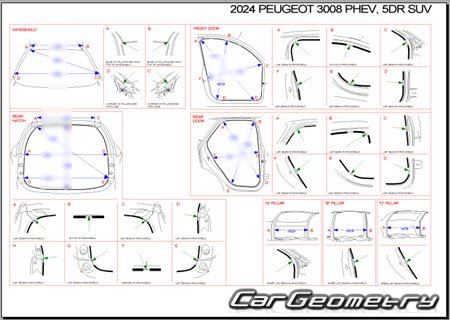 Peugeot 3008 PHEV (P64) � 2024 Body dimensions