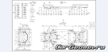Mercedes S-Class (W140) 1990-2000 Body dimensions