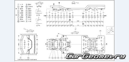 Mercedes S-Class (W140) 1990-2000 Body dimensions