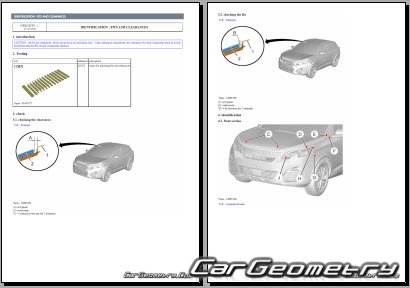 ������� ������ Peugeot 3008 2017�2023 Body dimensions
