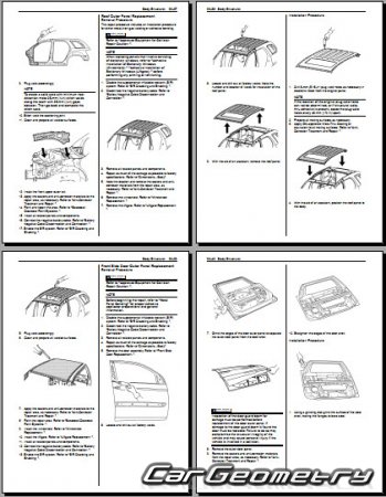 ������� ������ Suzuki XL7 2006-2009 Body Repair Manual