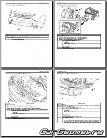 ������� ������ Suzuki XL7 2006-2009 Body Repair Manual