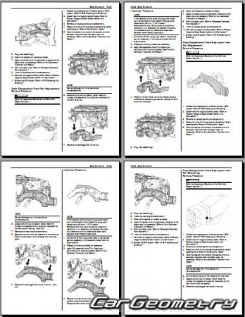 ������� ������ Suzuki XL7 2006-2009 Body Repair Manual