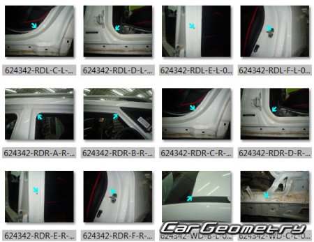 �������� ������� JAC S3 2015-2021 Body dimensions