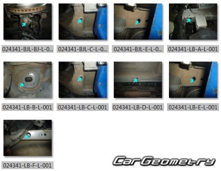 �������� ������� JAC S3 2015-2021 Body dimensions