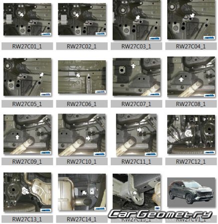 ������� ������ Roewe RX9 (MG S9) 2023-2028 Body dimensions