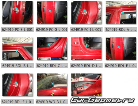 ������� ������ Geely Atlas (FX11) 2022-2025 Body dimensions