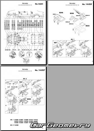 Mercedes S-Class (W140) 1990-2000 Body dimensions