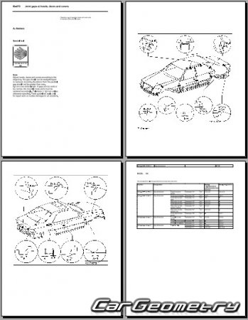 Mercedes S-Class (W140) 1990-2000 Body dimensions