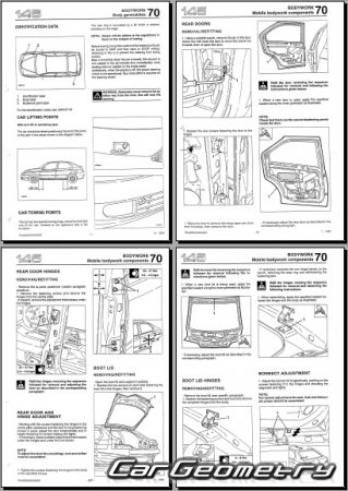 Alfa Romeo 146 1995-2000 Body dimensions