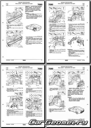 �������� ������� Alfa Romeo 166 (936) 1998�2007 Body dimensions