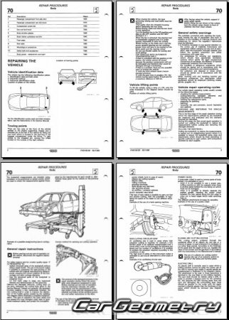 �������� ������� Alfa Romeo 166 (936) 1998�2007 Body dimensions