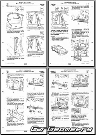 �������� ������� Alfa Romeo 166 (936) 1998�2007 Body dimensions