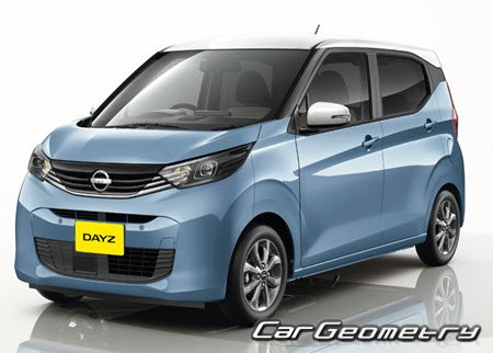 Кузовные размеры Nissan Dayz (B4# Series) 2024-2027, Размеры кузова Nissan Dayz Highway Star (B4# Series) 2024-2027 Кузовные размеры Nissan Dayz (B4# Series) 2024-2027, Размеры кузова Nissan Dayz Highway Star (B4# Series) 2024-2027