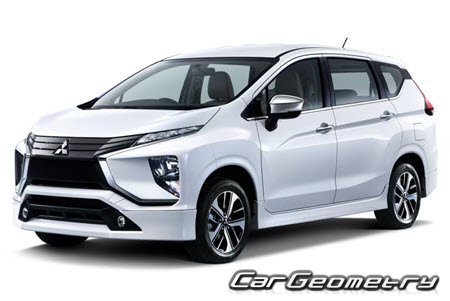 Кузовные размеры Mitsubishi Xpander 2018-2024, Размеры кузова Мицубиси Икспандер Кузовные размеры Mitsubishi Xpander 2018-2024, Размеры кузова Мицубиси Икспандер